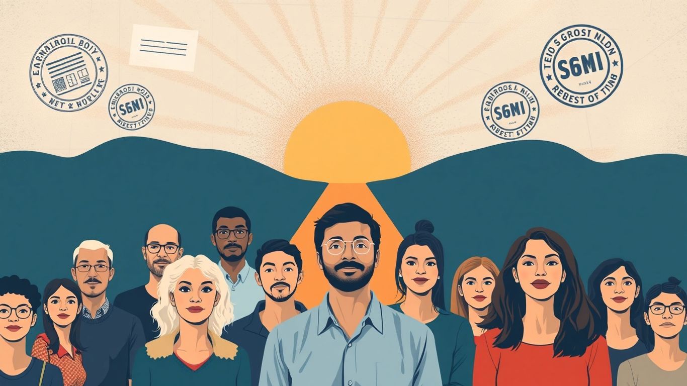 Personas buscando regularizar su estatus migratorio.
