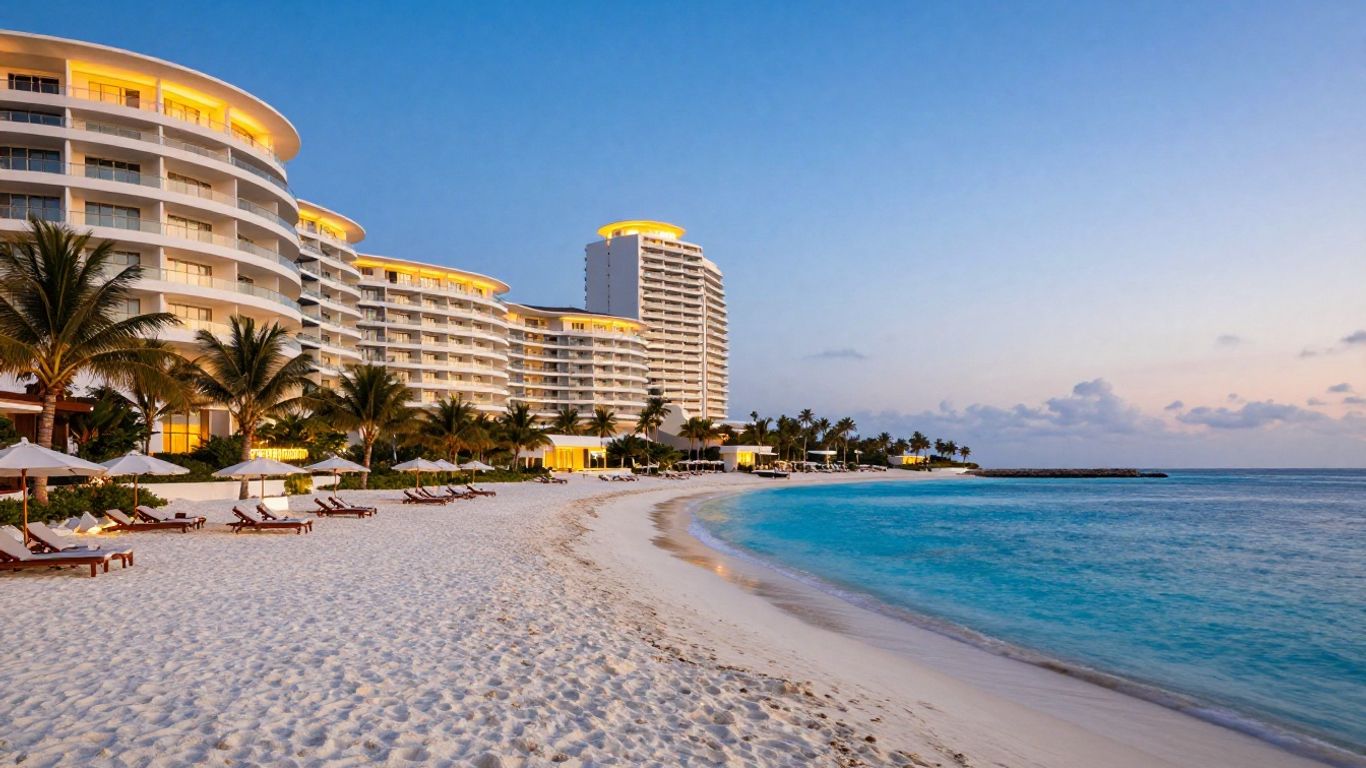 Luxury resort view