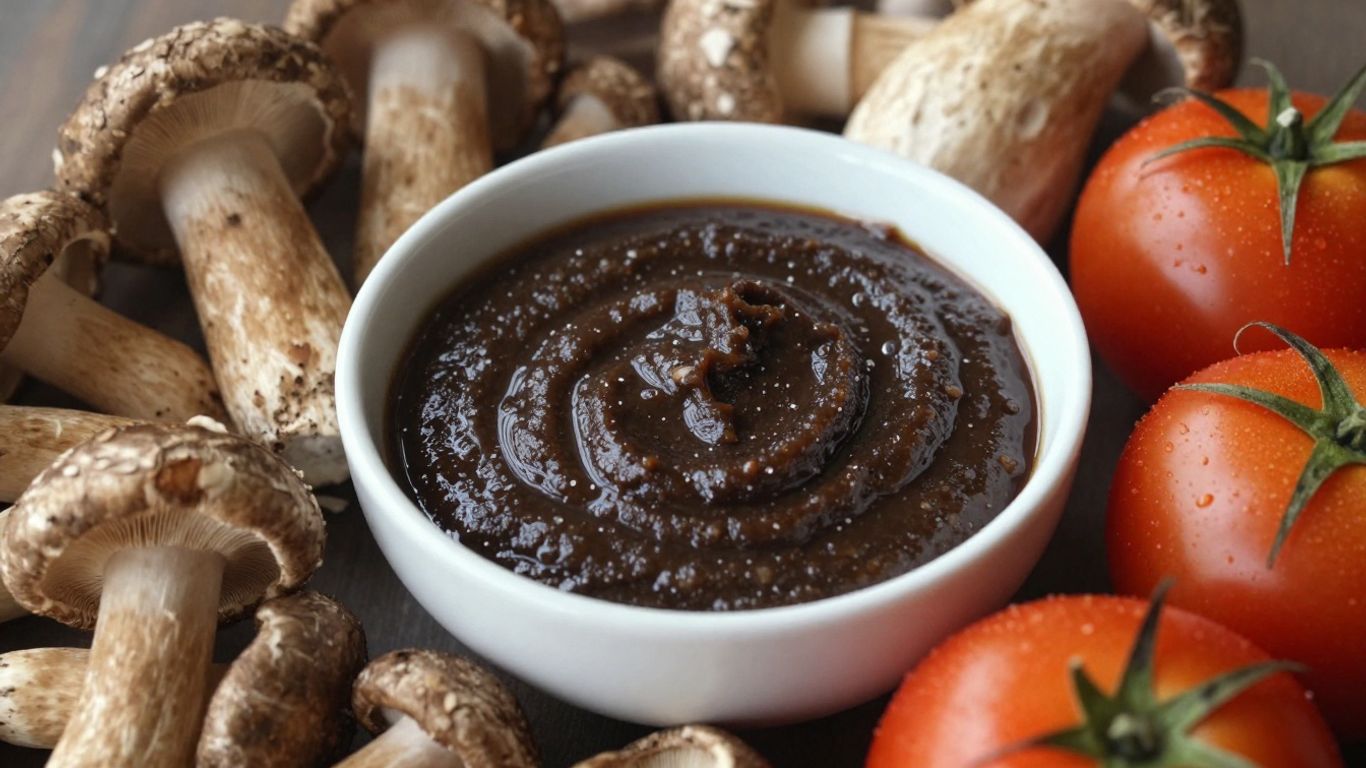 Mushrooms, miso, and tomatoes for umami dishes.