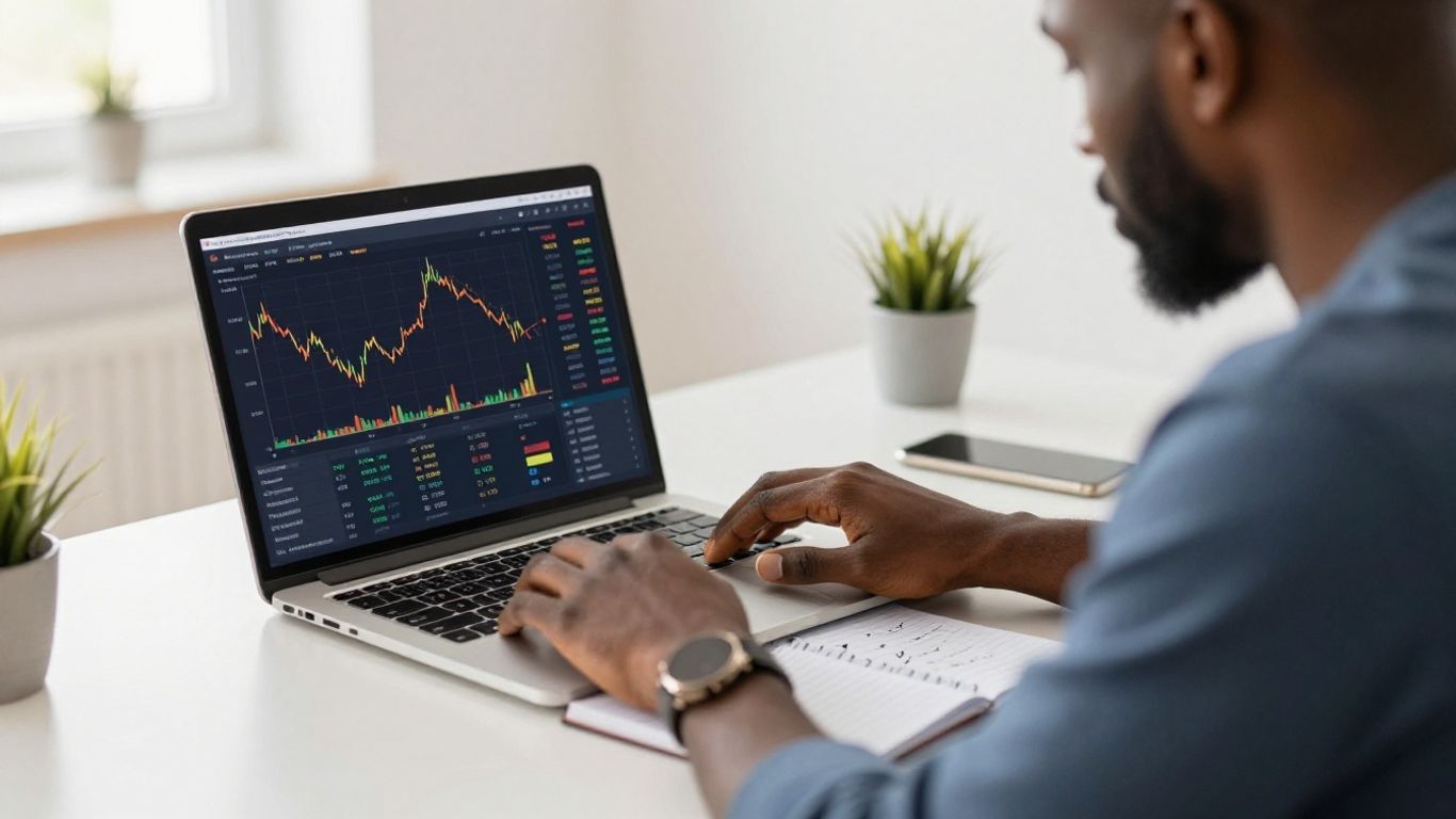 A Nigerian trader reviewing prop firm rules