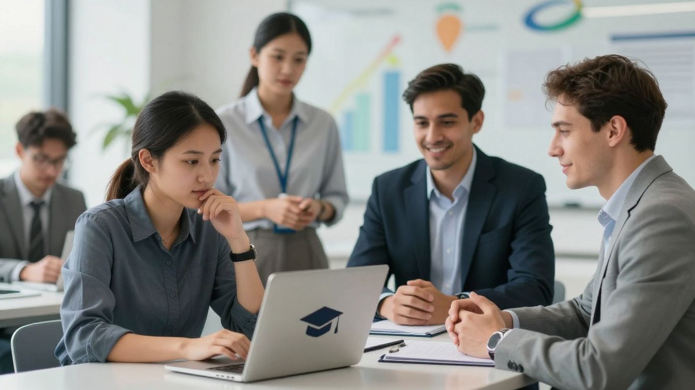 Profesionales que aprenden en línea con EduGradus