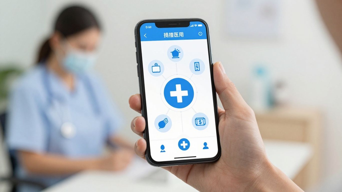 DHHS assistance icons on a phone screen