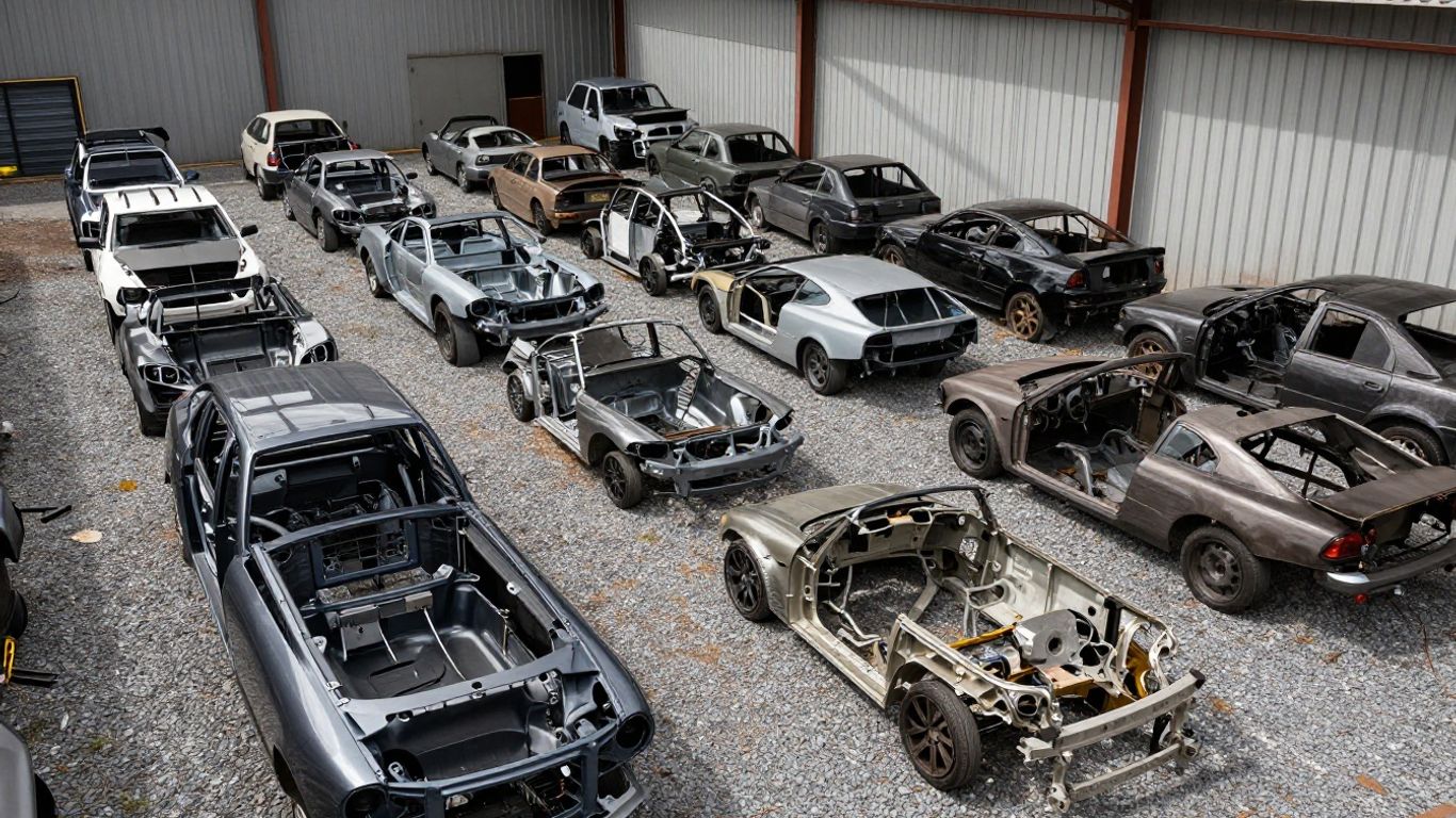 A clean industrial wrecking yard in Sydney