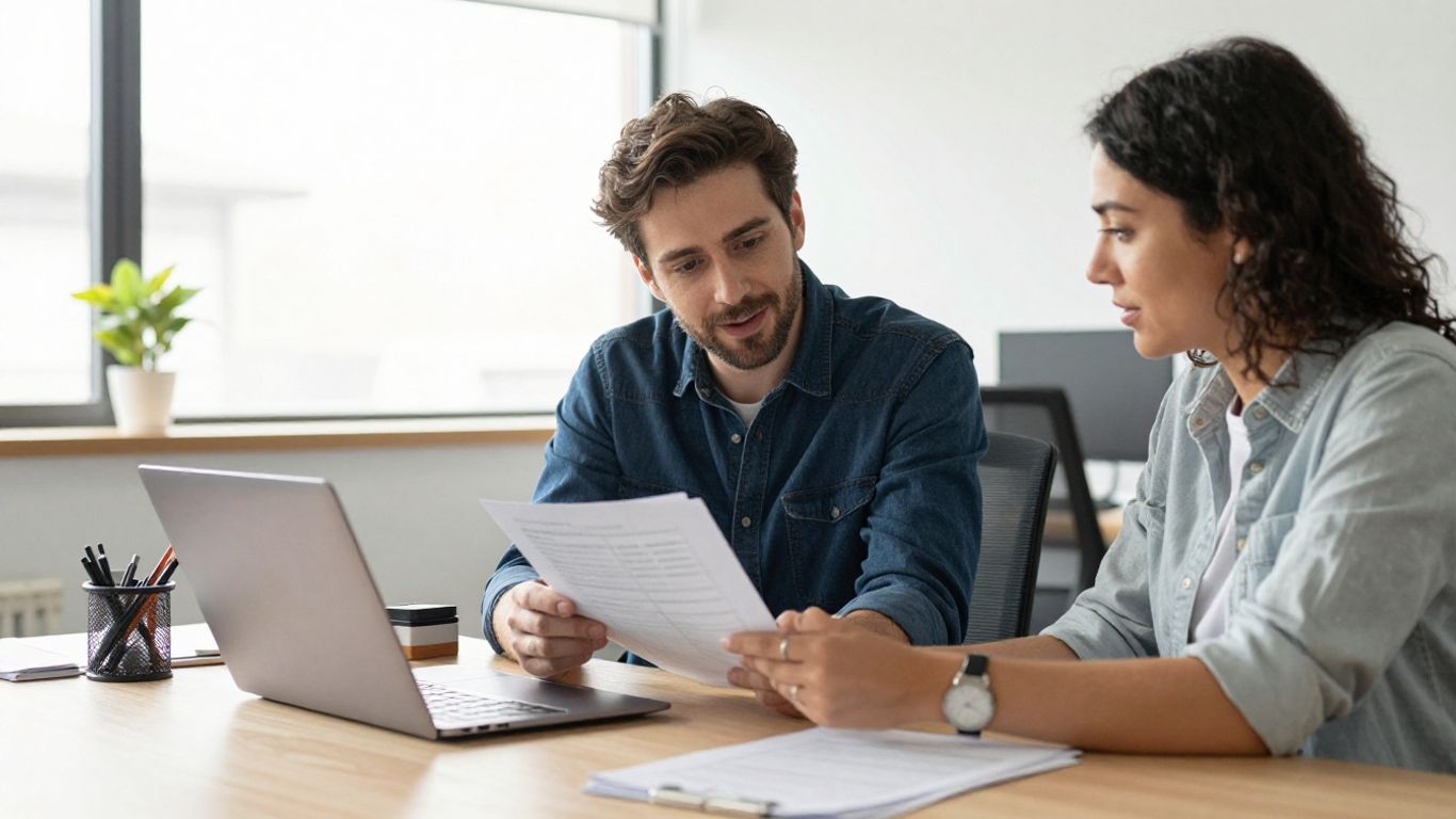 Founder and revenue leader reviewing a SaaS growth plan