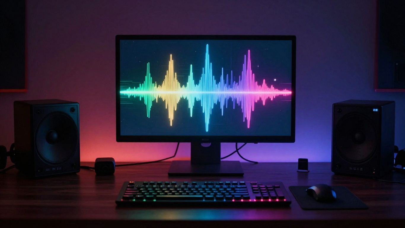 AI music generation workspace