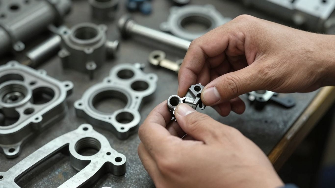 Chrysler car parts being sorted by expert recyclers.