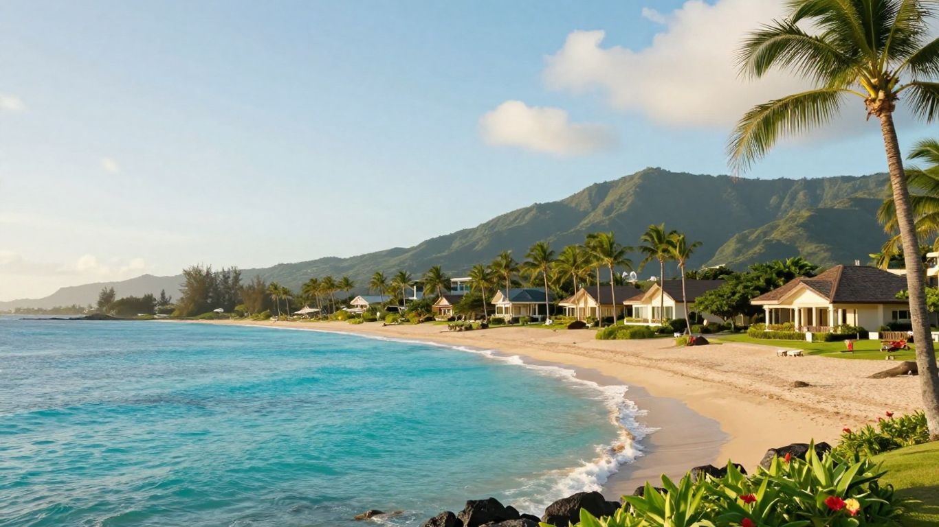 Maui beachfront resort beside tropical gardens