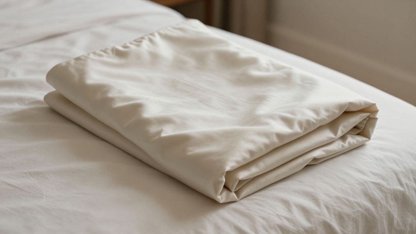 Saatva Organic Sateen Sheet Set on a bed