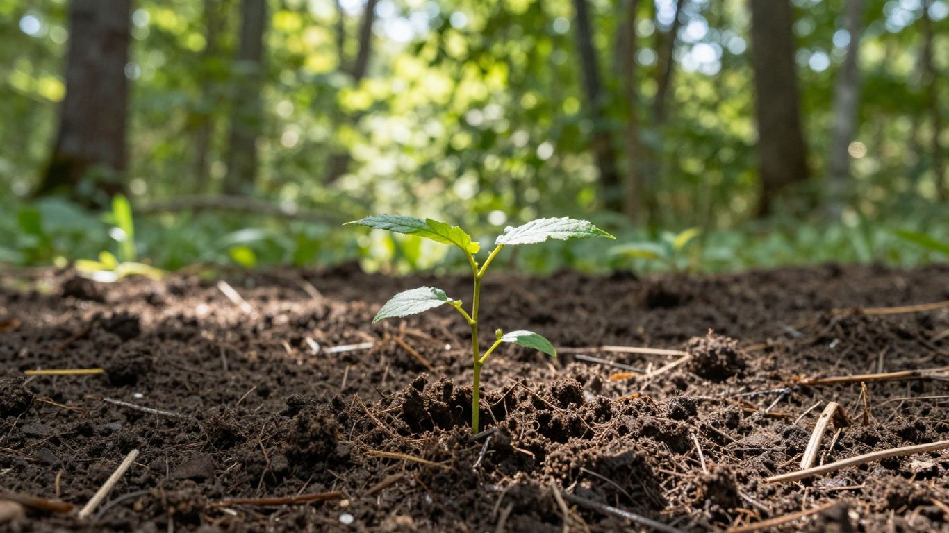 Planting a sapling for affiliate marketing growth.
