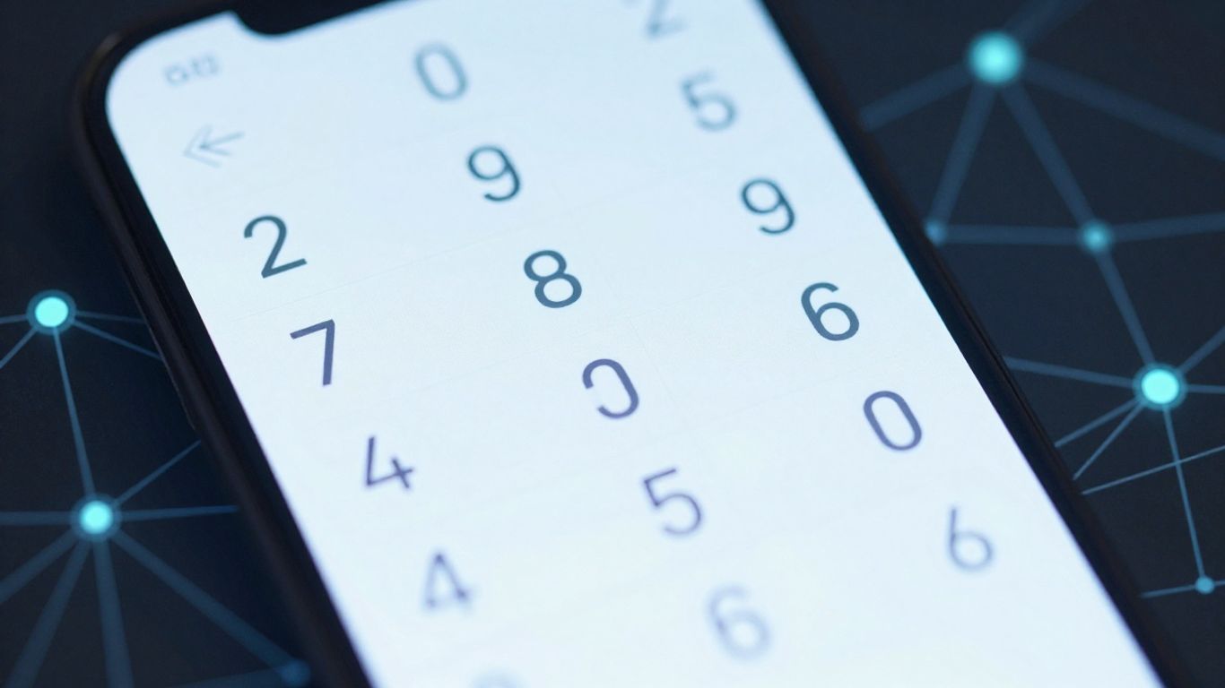 Digital wallet interface with alphanumeric address and network nodes.