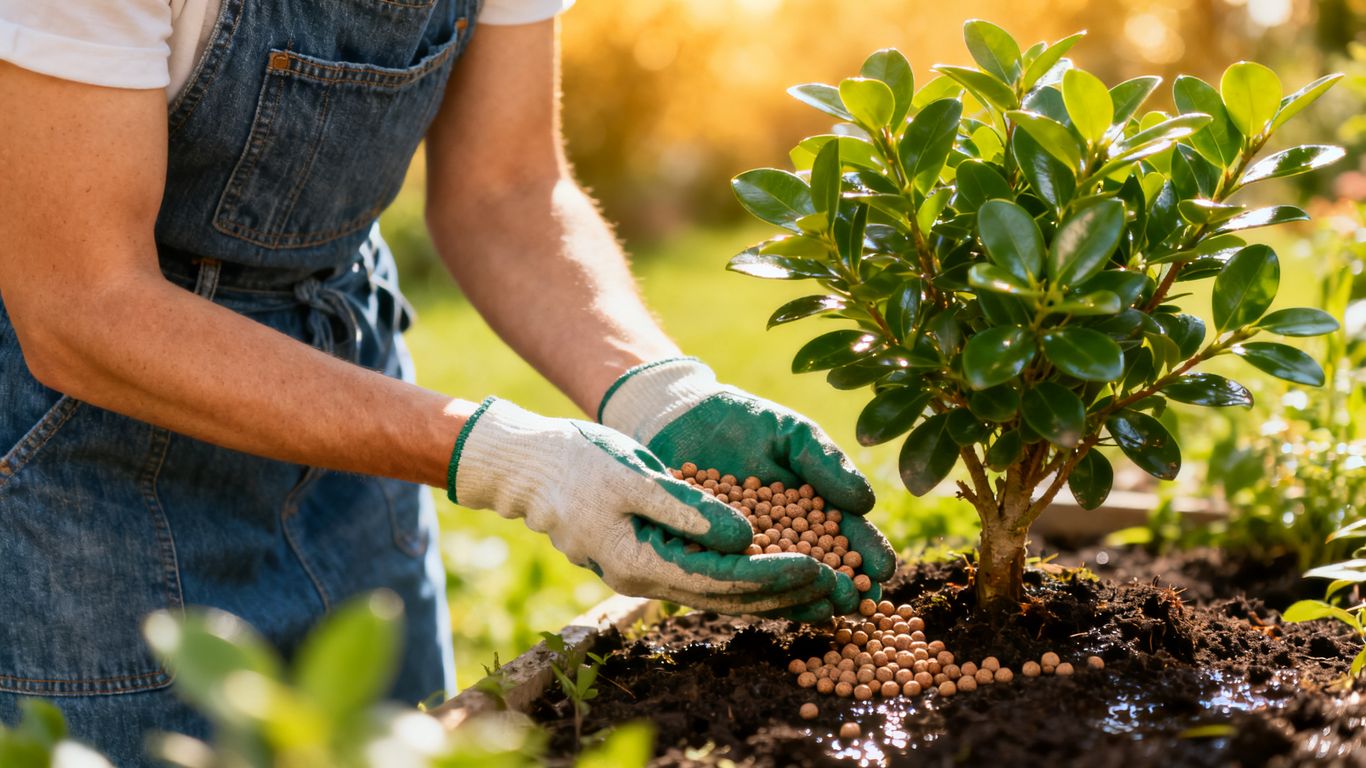Organischer Dünger im Garten