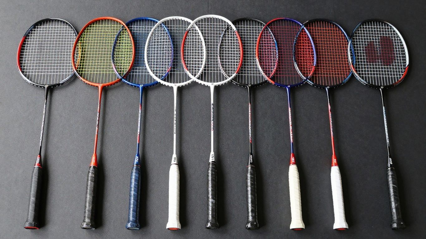 Collection of Yonex badminton racquets