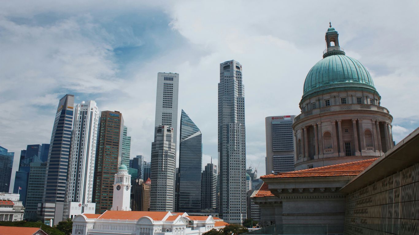 landscape photography of city