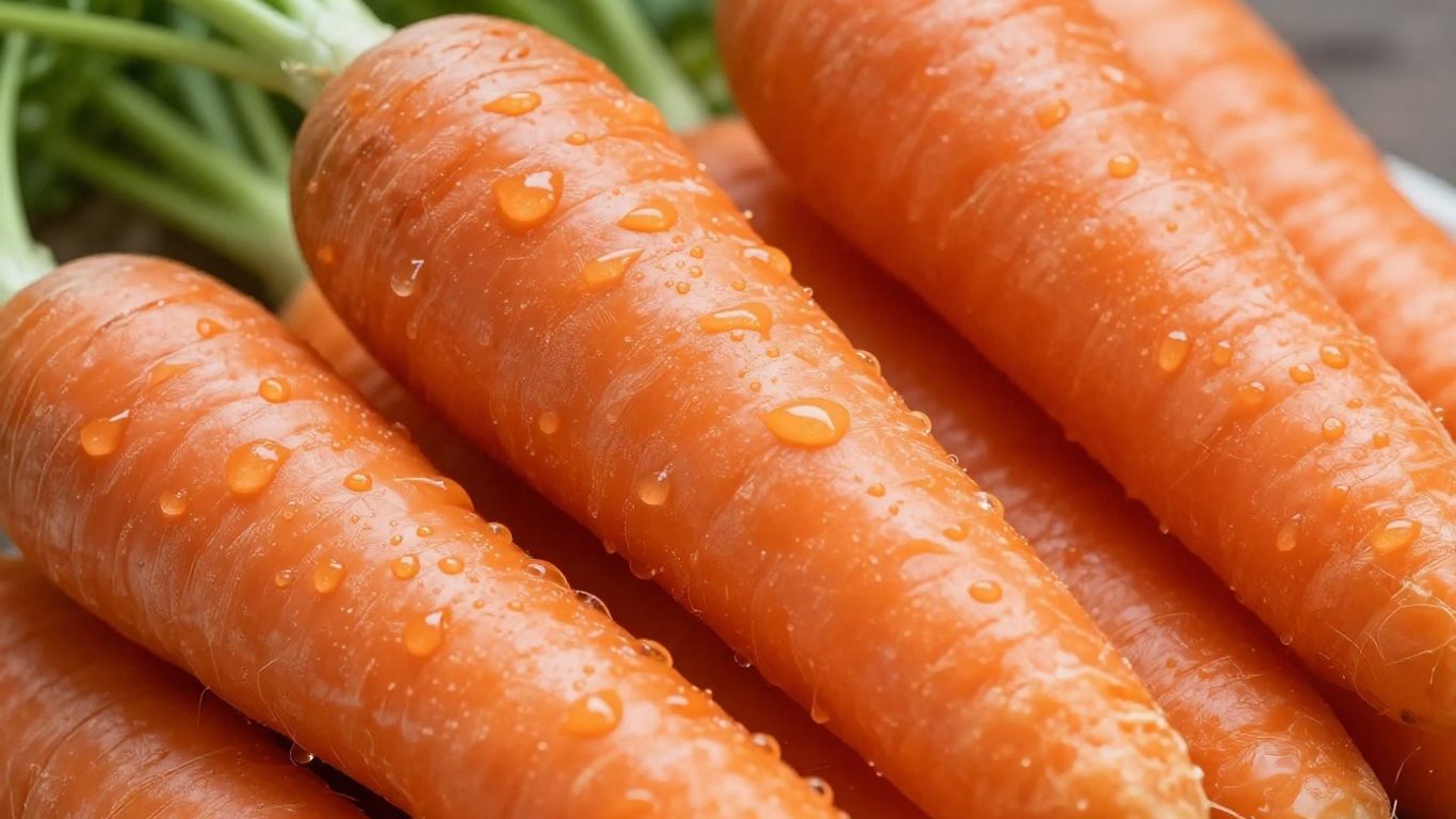 Fresh carrots for healthy skin