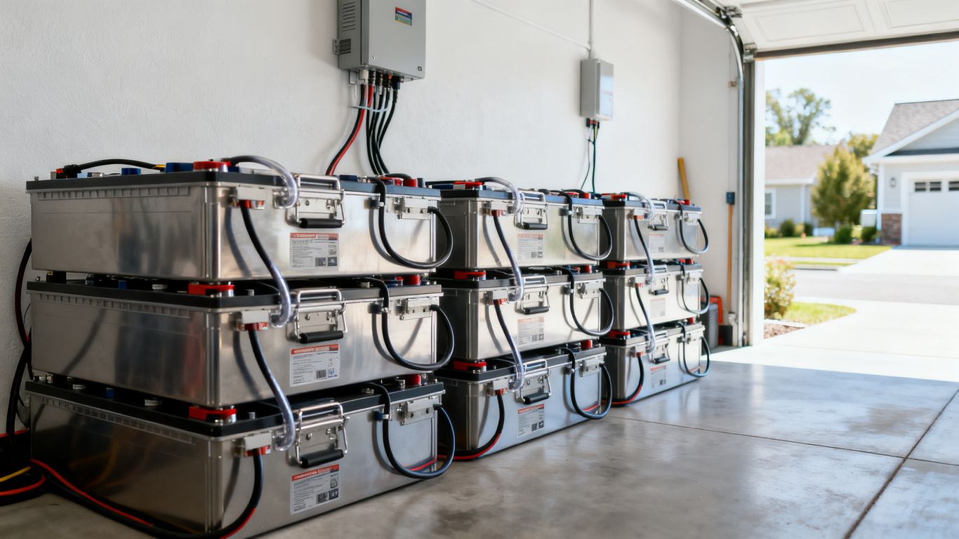 The modern lithium battery storage system