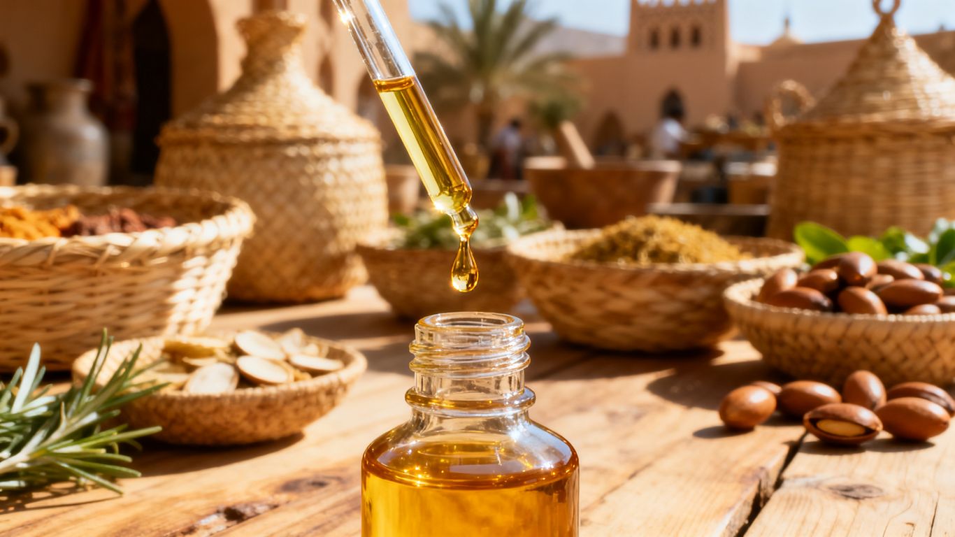 Femmes récoltant des ingrédients naturels au Maroc