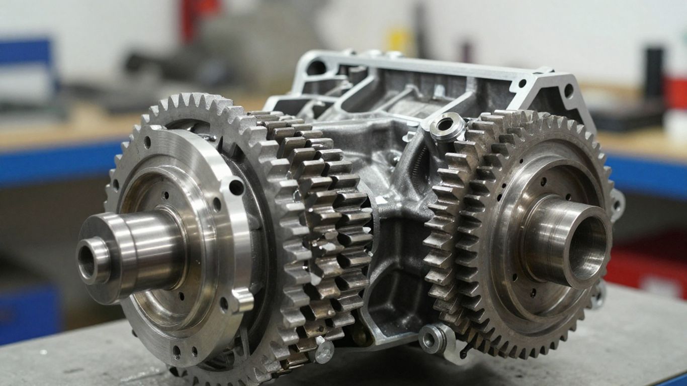 Used car gearbox ready for installation