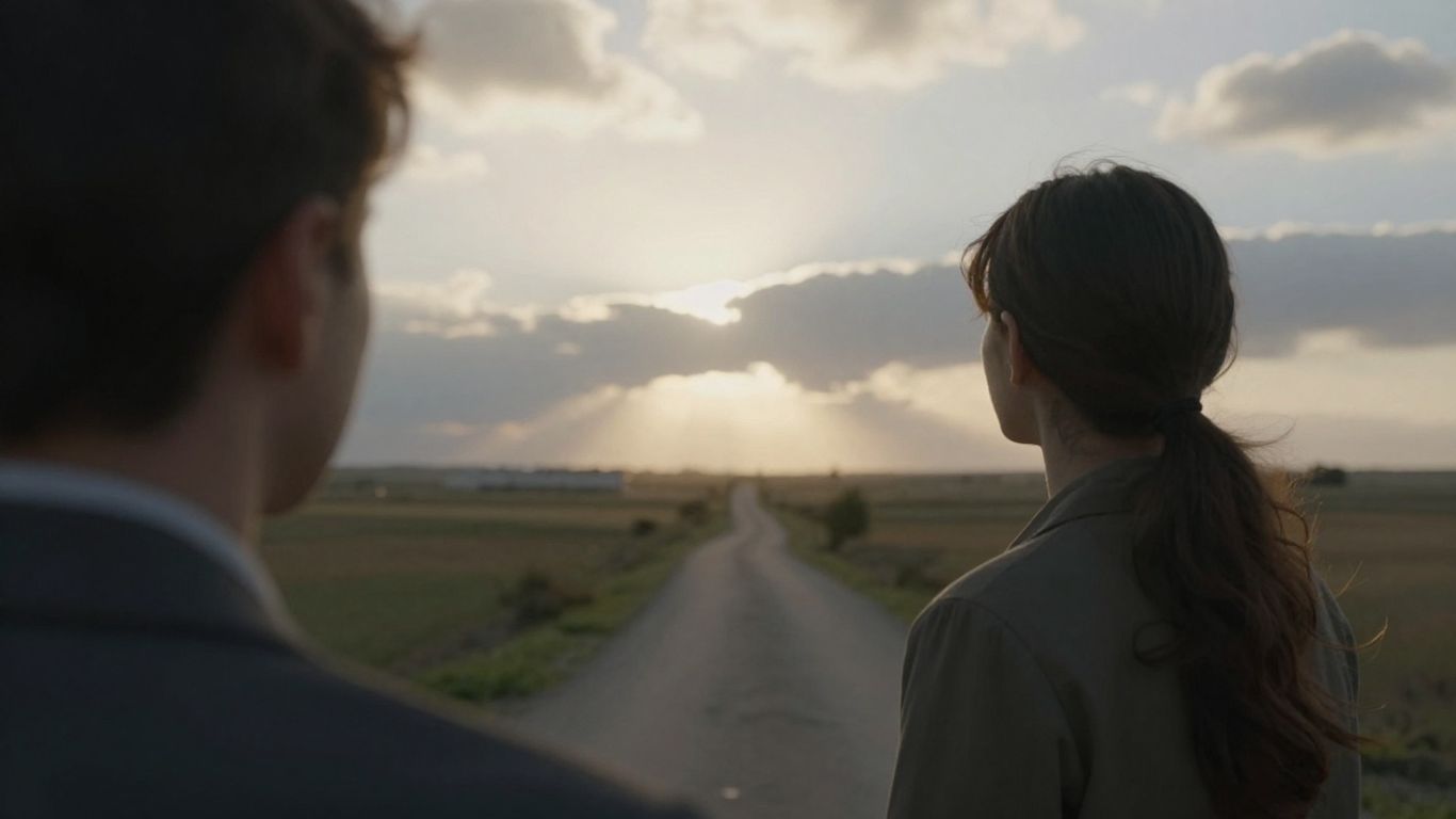 Person looking towards a hopeful horizon.
