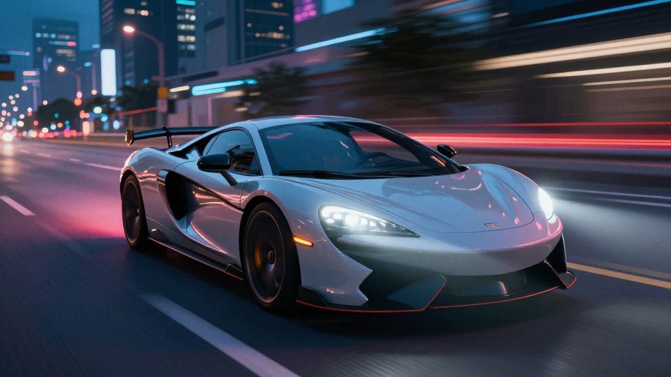 Mr. Racer car game with a sports car on a highway.