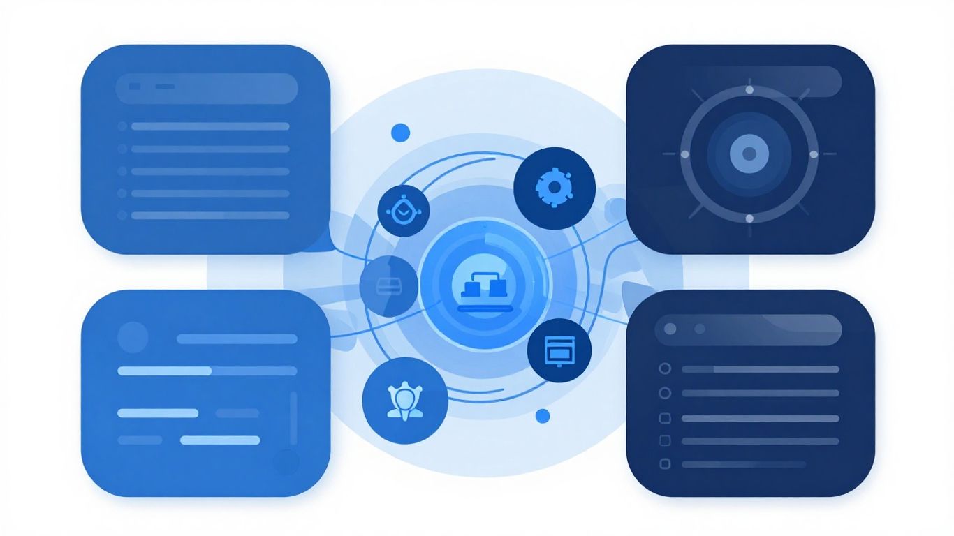 Technical illustration of SPF record generation and DNS lookup.
