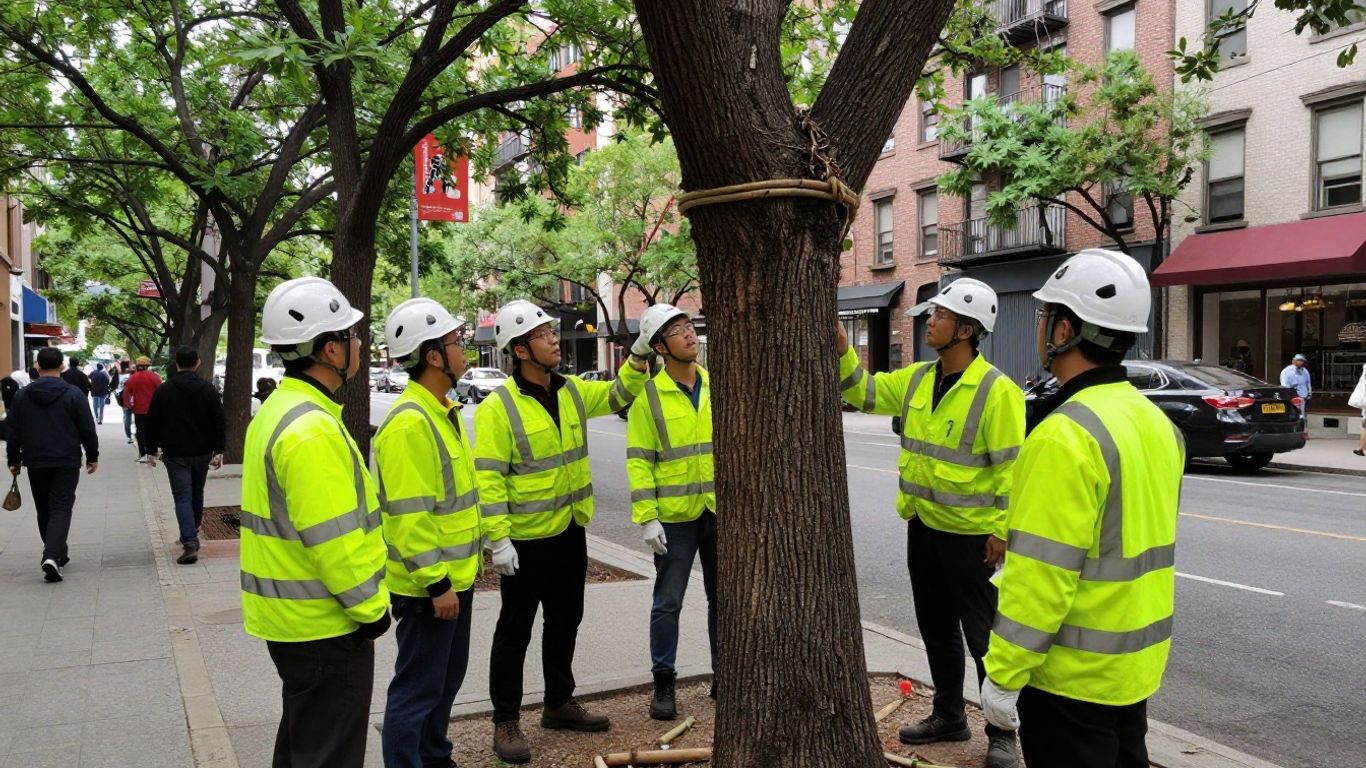 Team surveying for structural tree risks