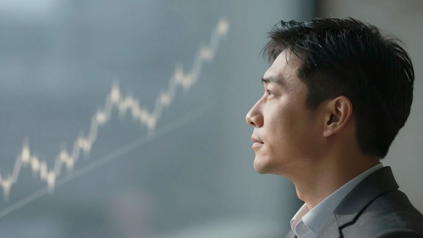 Persona planeando su futuro financiero con optimismo.