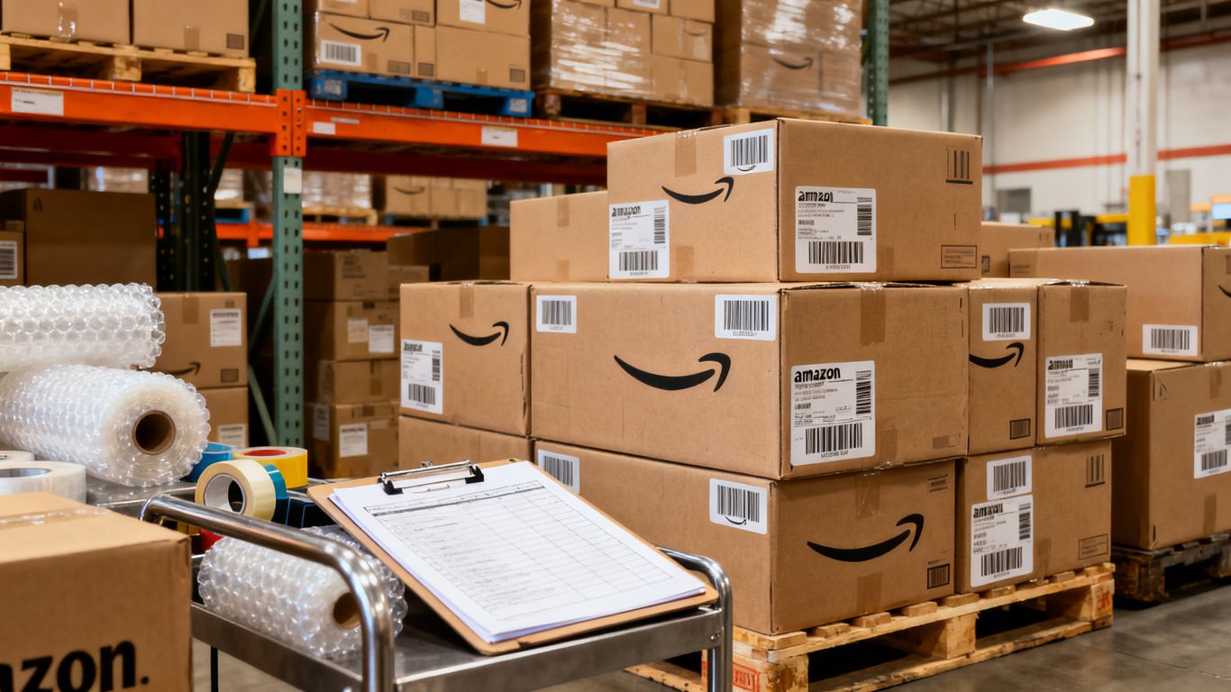Amazon warehouse cartons and inventory planning
