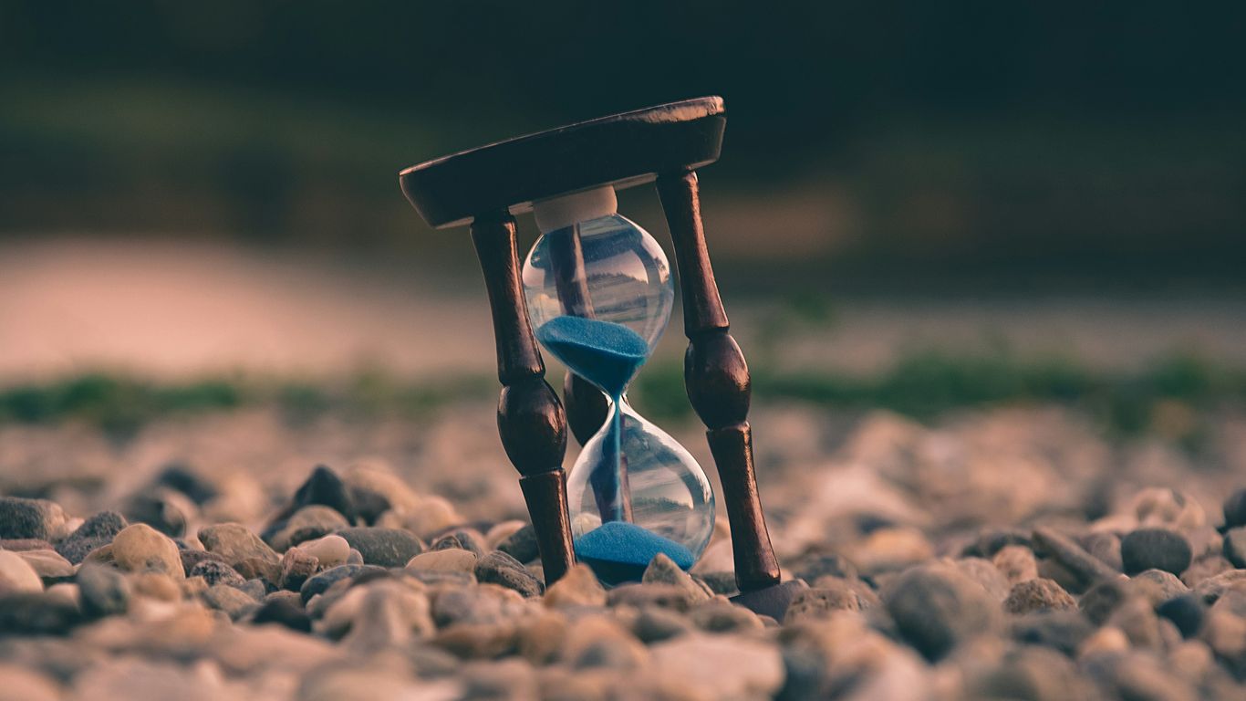 A clock marking urgent time