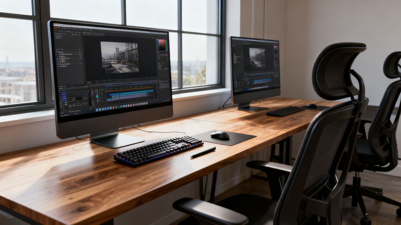 Designers collaborating in a modern workspace