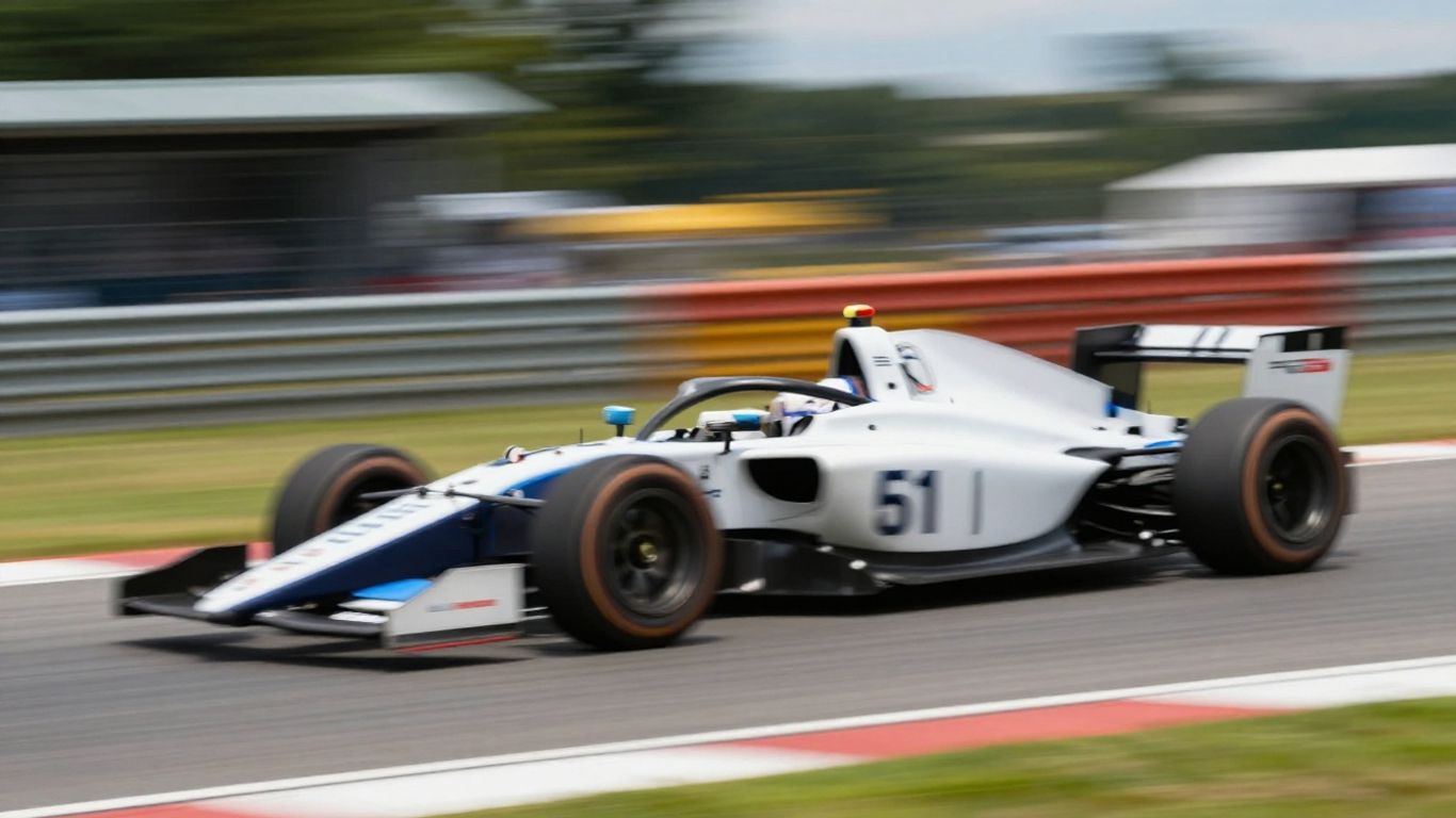 Race cars speeding, comparing release velocity and feature flag tools.