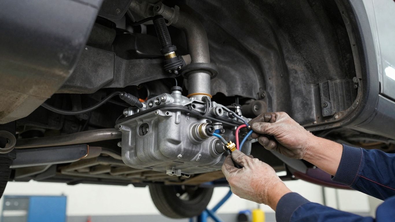 Renault automatic gearbox under workshop inspection