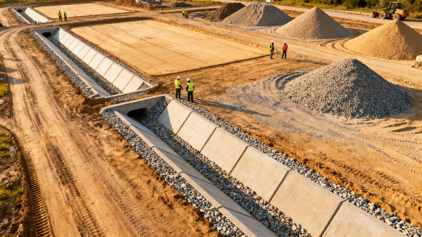 Aerial project data supporting construction coordination