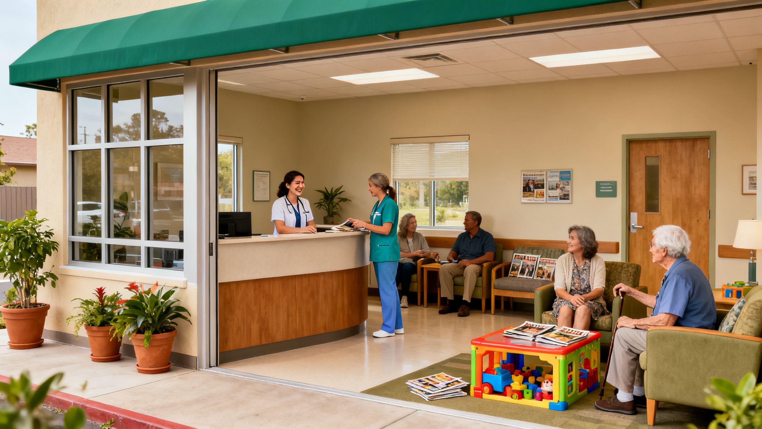 A welcoming neighborhood clinic setting