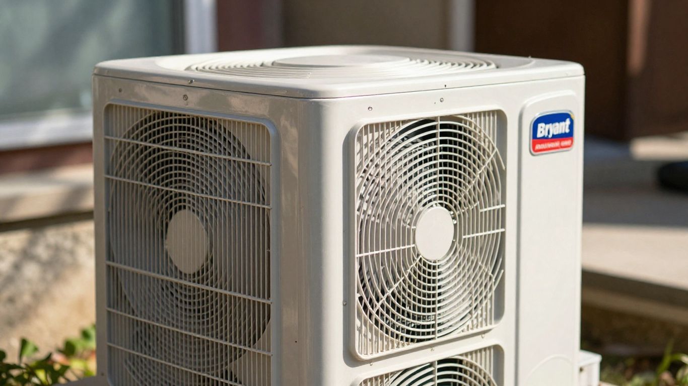 Bryant air conditioner unit exterior