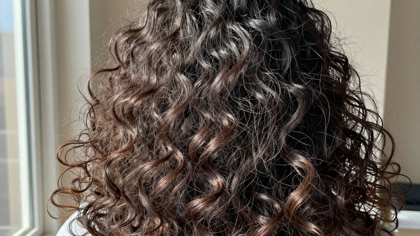 A vibrant healthy curly hair