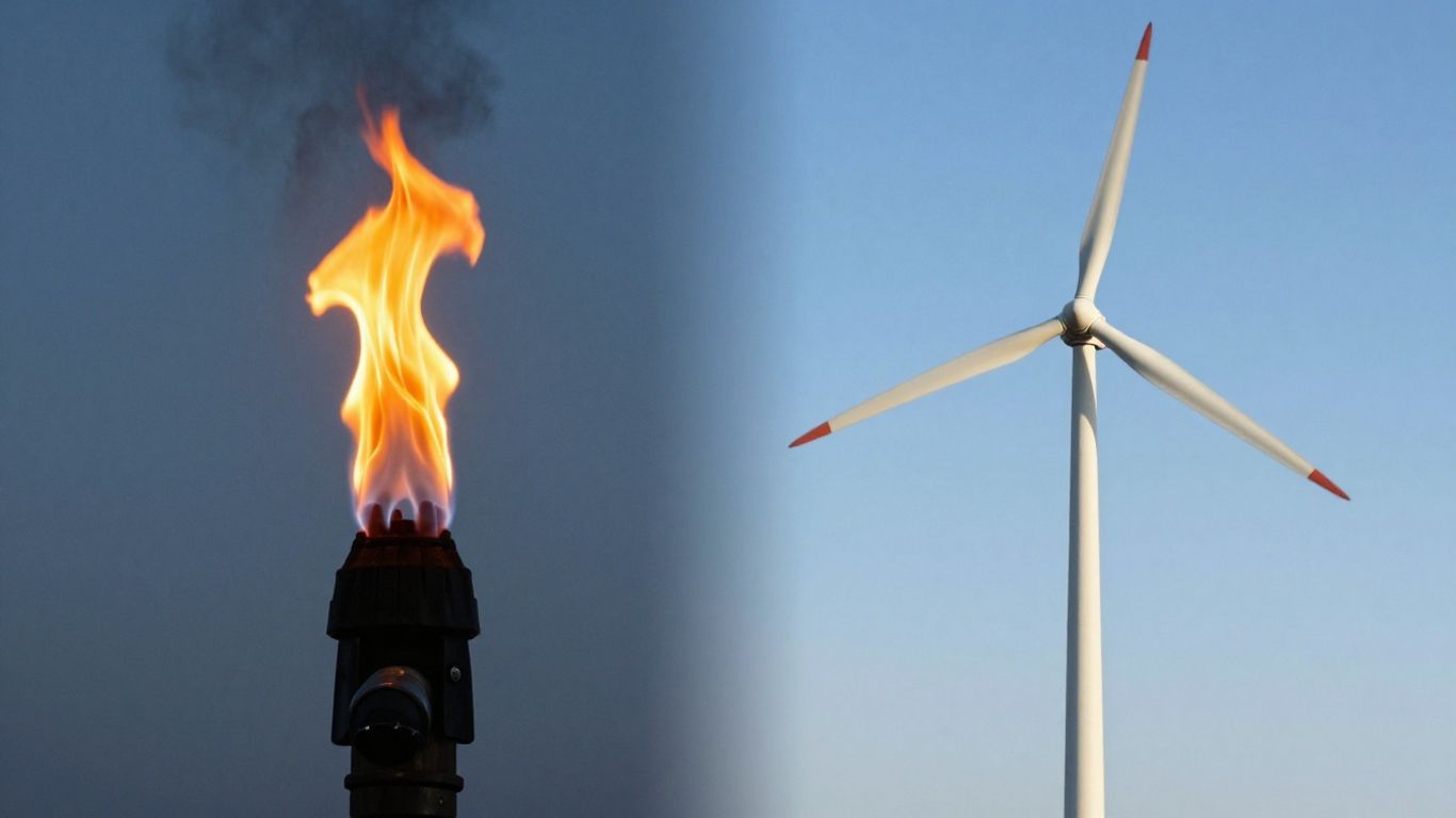 Transition énergétique : gaz naturel et éolien