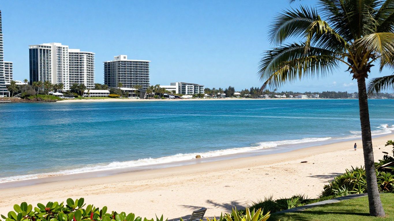 Oaks Caloundra resort with ocean and beach views.