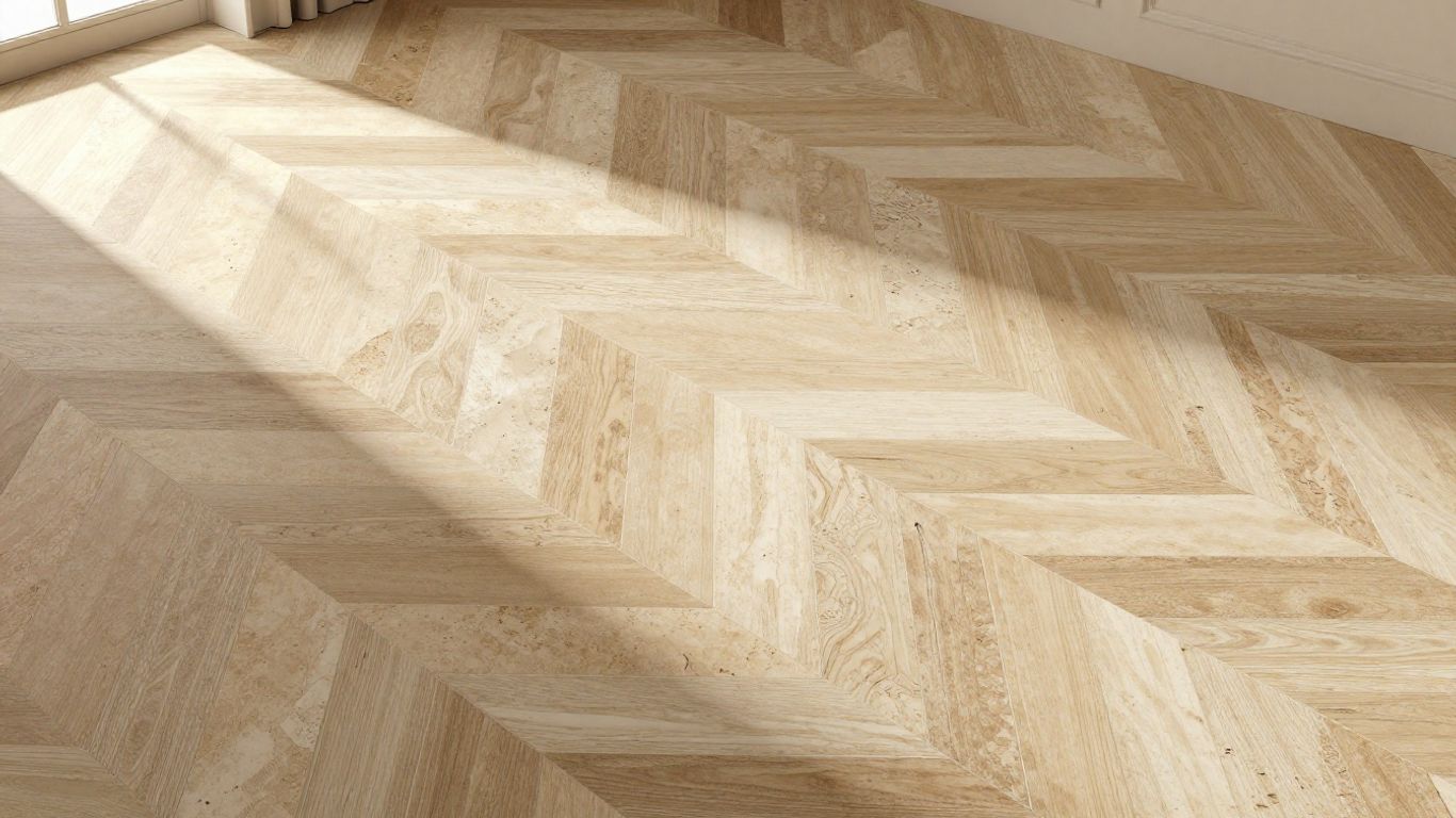 Versailles pattern travertine floor sketch