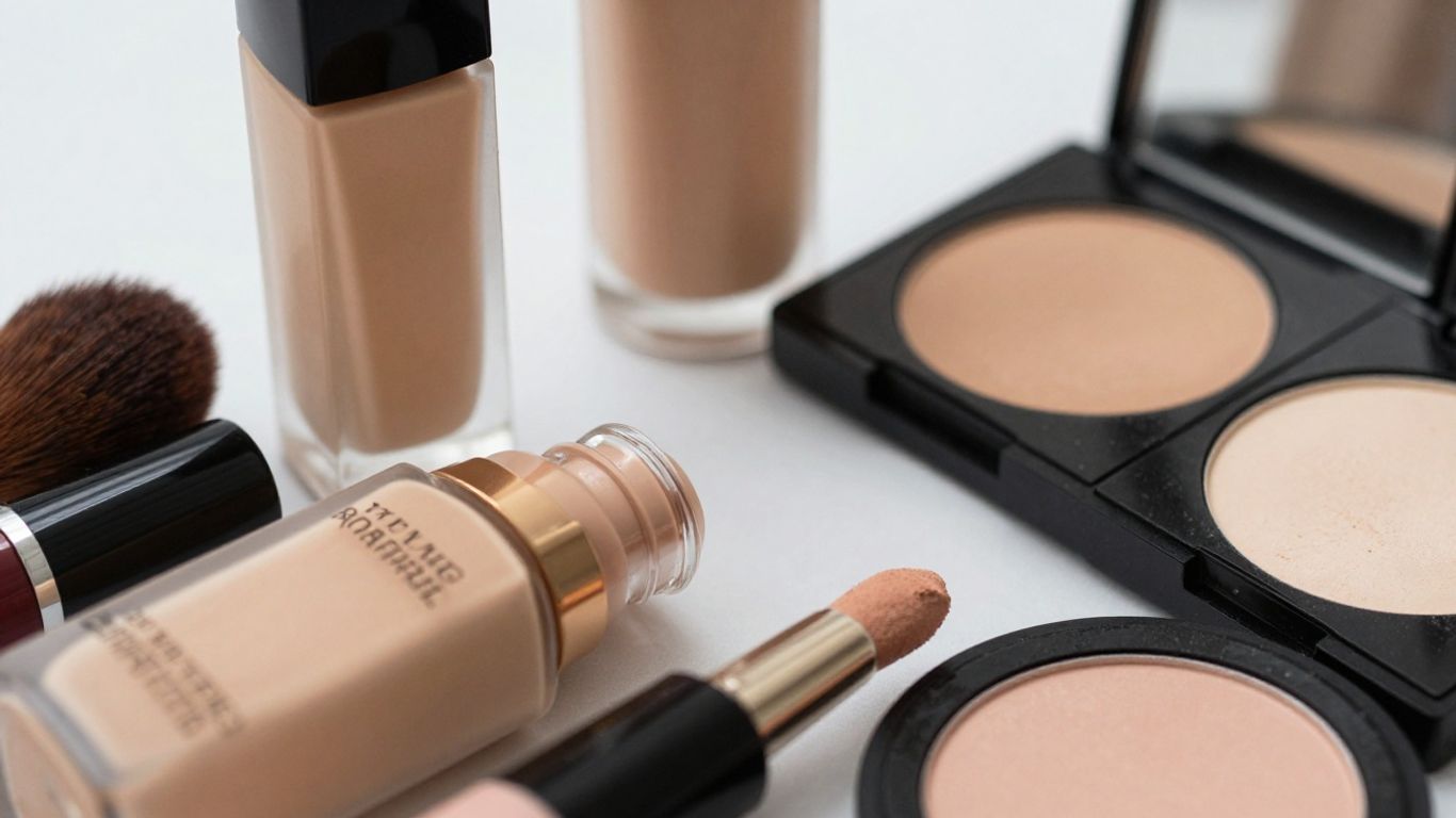 Makeup products for sensitive skin.