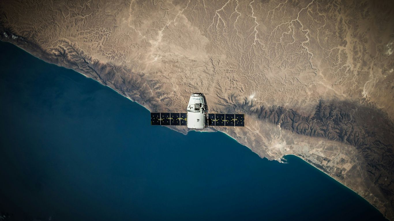 Satellite imagery monitoring regional drought conditions