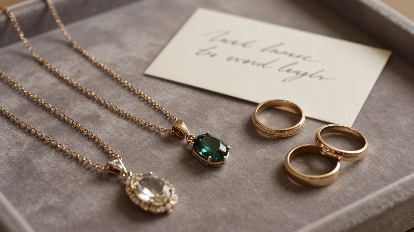 Elegant jewellery pieces arranged on velvet