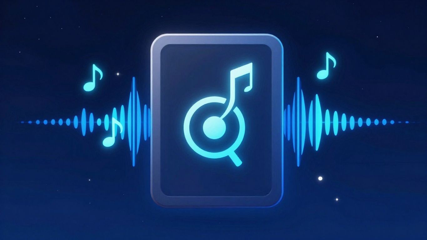 Ícone do bot Rythm com notas musicais e ondas sonoras.