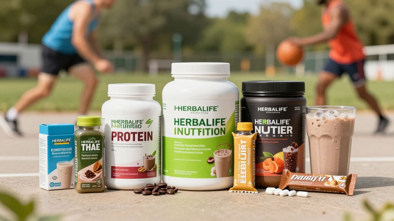 Herbalife nutrition products for sports and wellness.