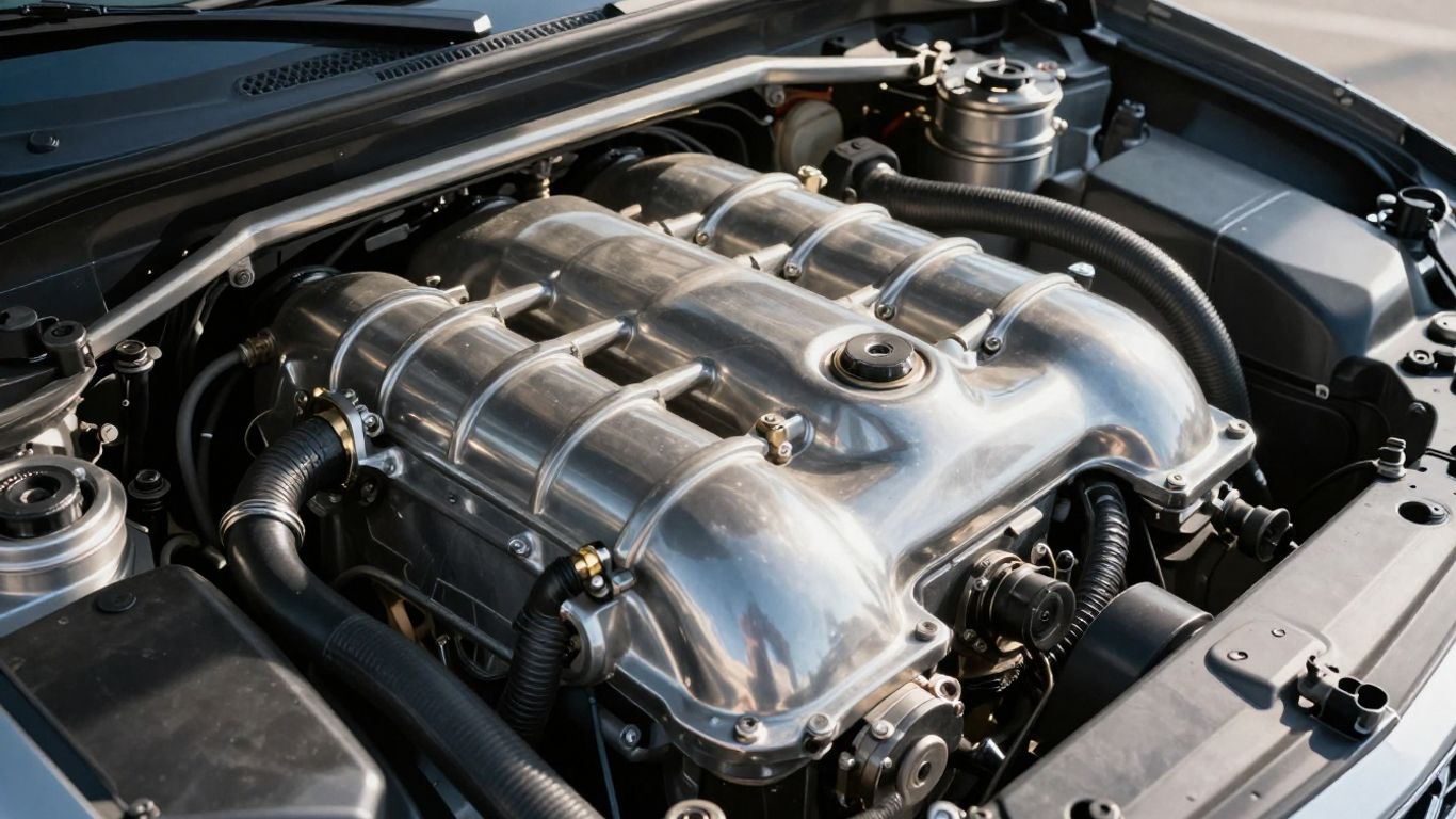 Chrysler Grand Voyager engine bay detail