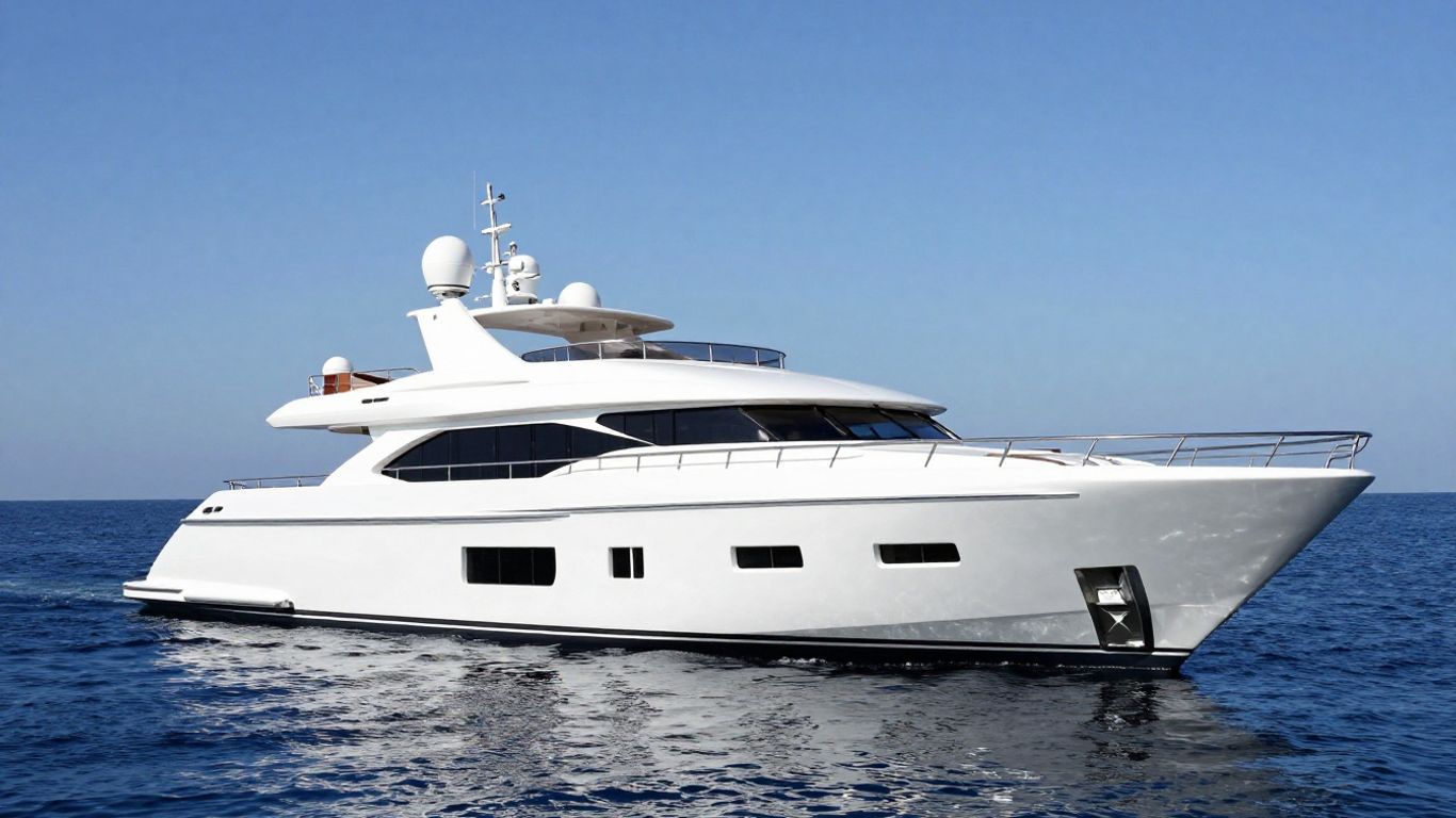 The Gallant Lady Feadship yacht on the water.