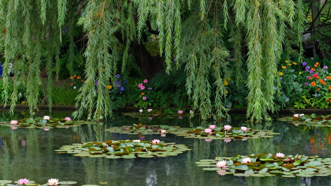 Monet's water lily pond in Giverny, France.