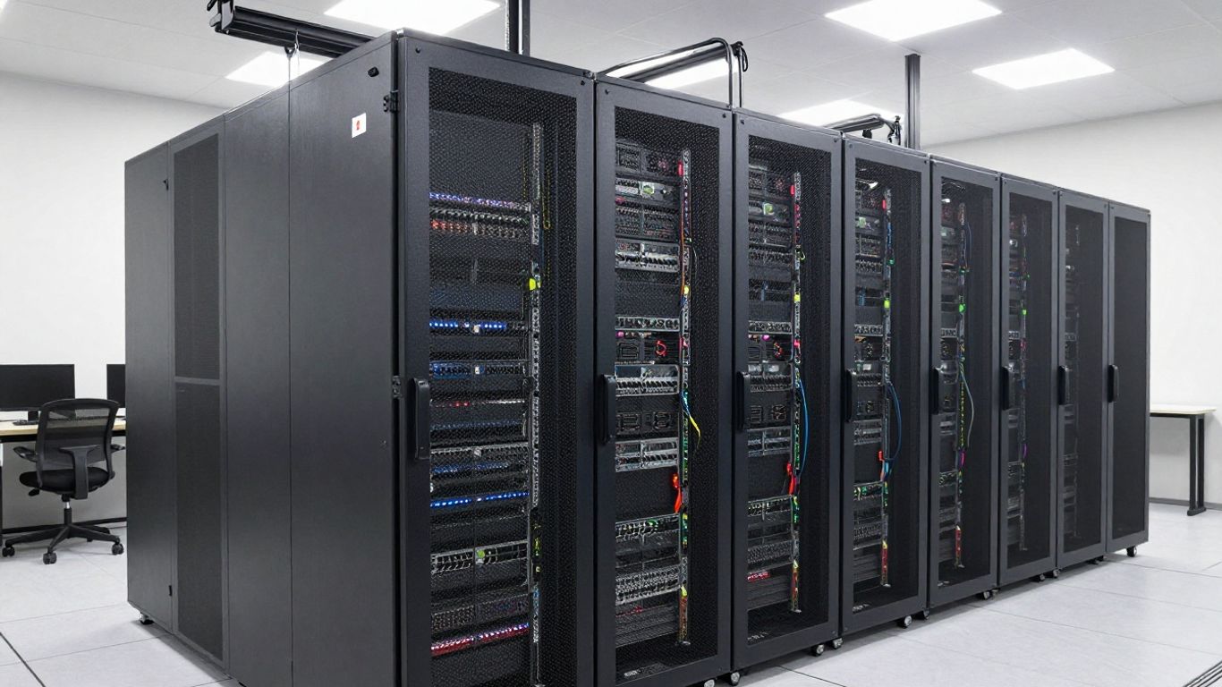 A network server unit in a secure data room