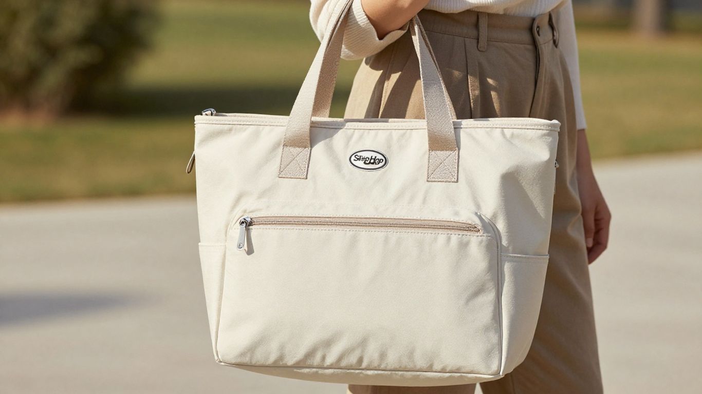 Skip Hop diaper bag tote exterior view