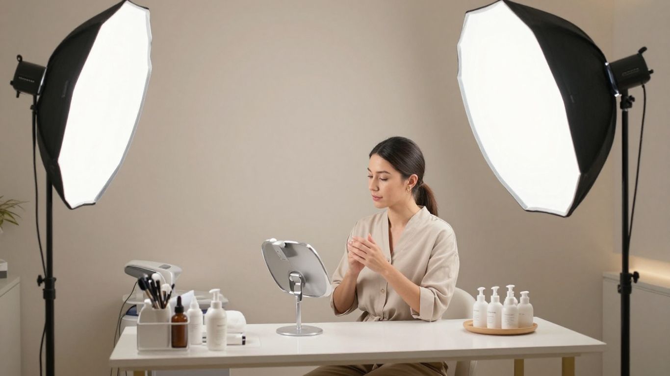 Practitioner filming educational clinic content