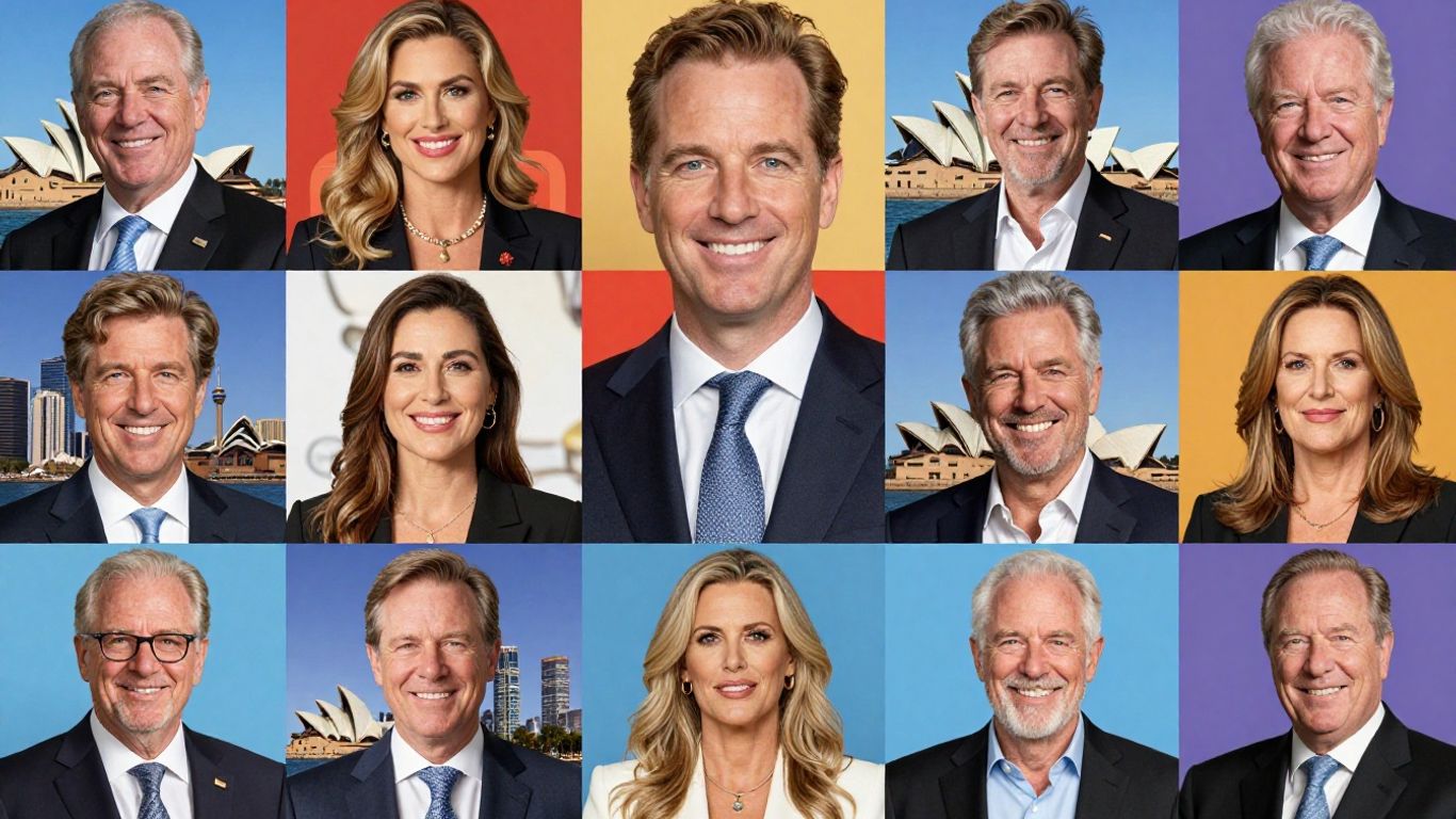 Australian Rich List 2019 prominent figures and landmarks.